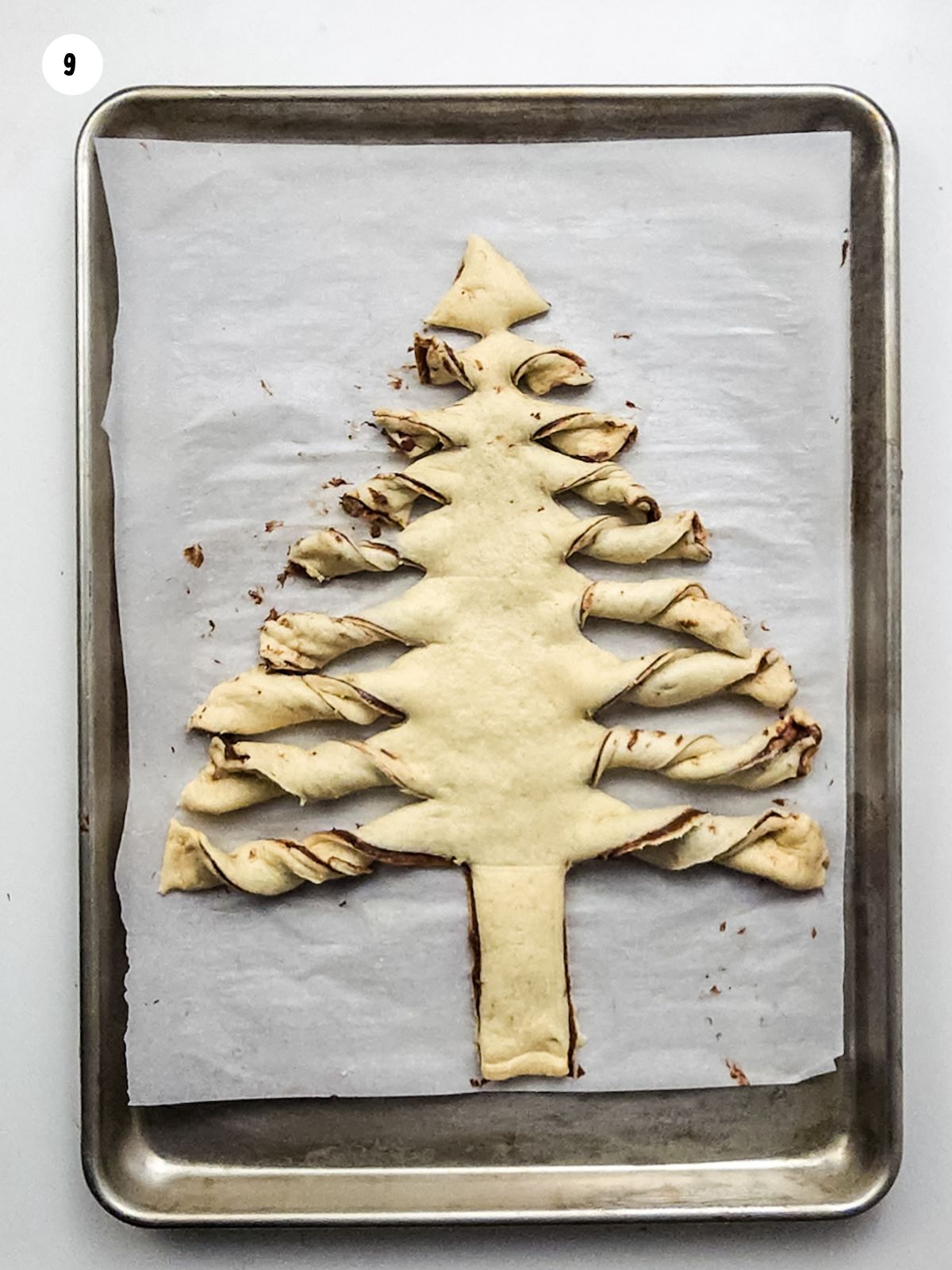 branches of Christmas tree twisted.