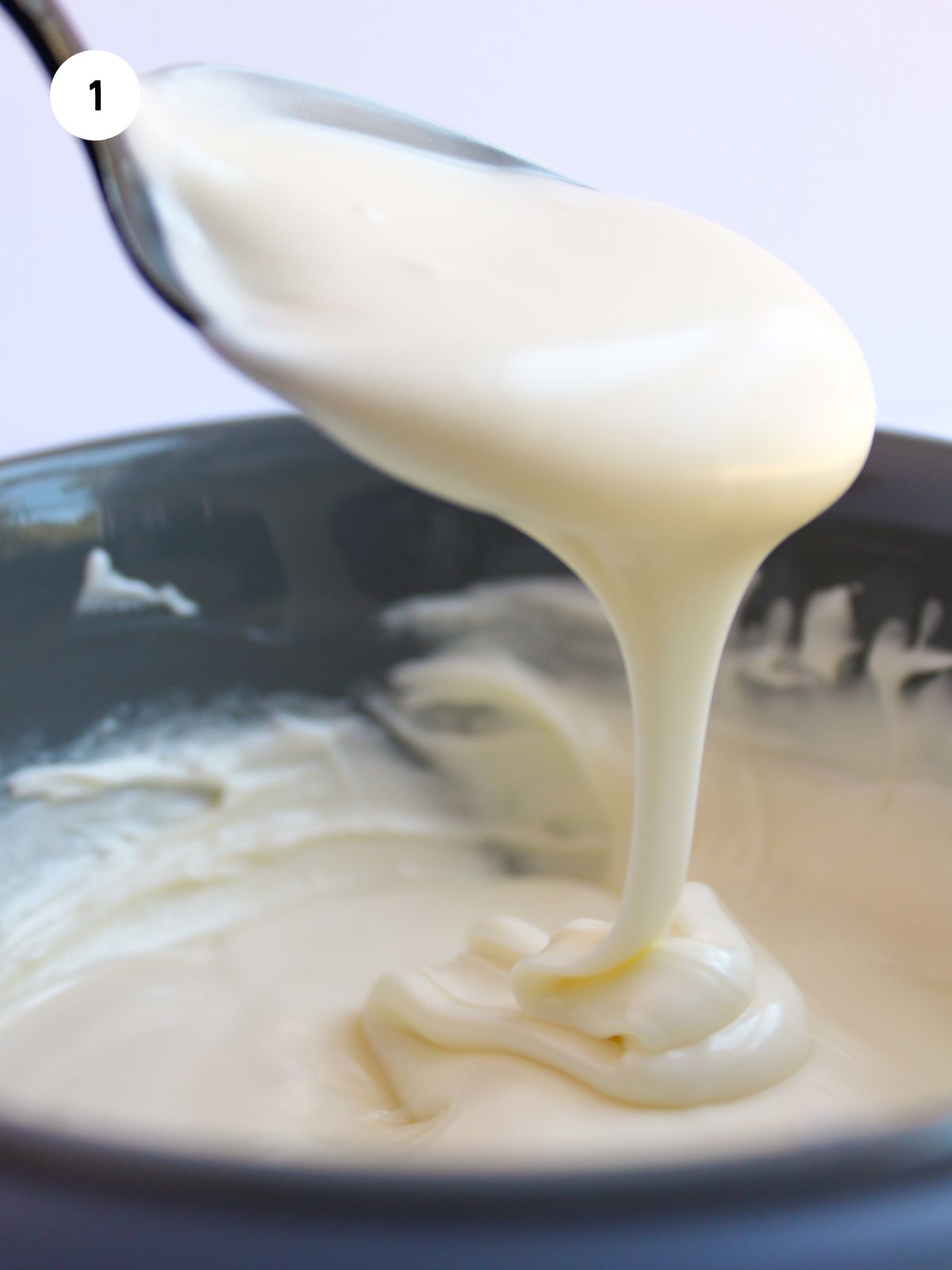 melted white chocolate