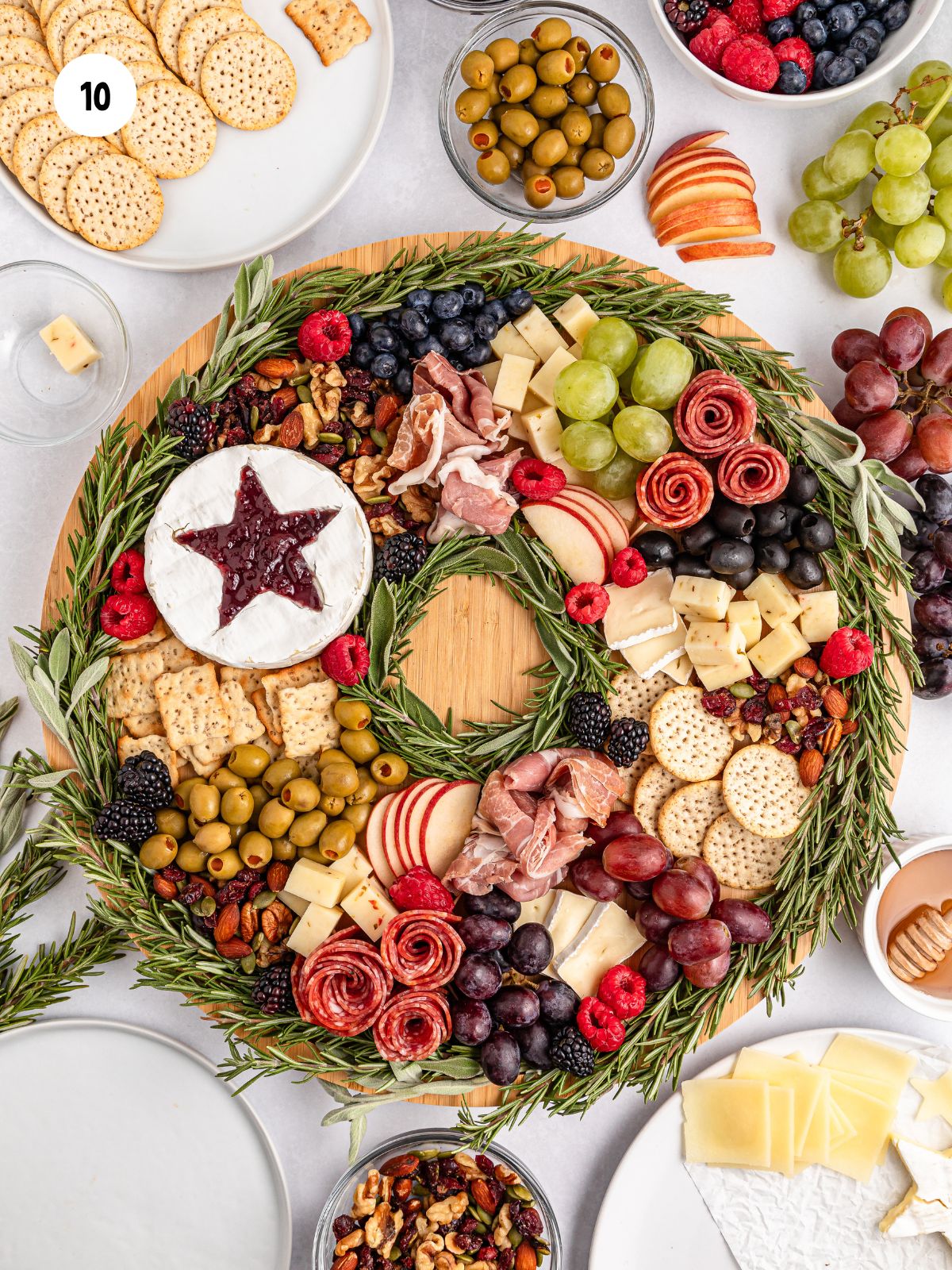 berries added to the board