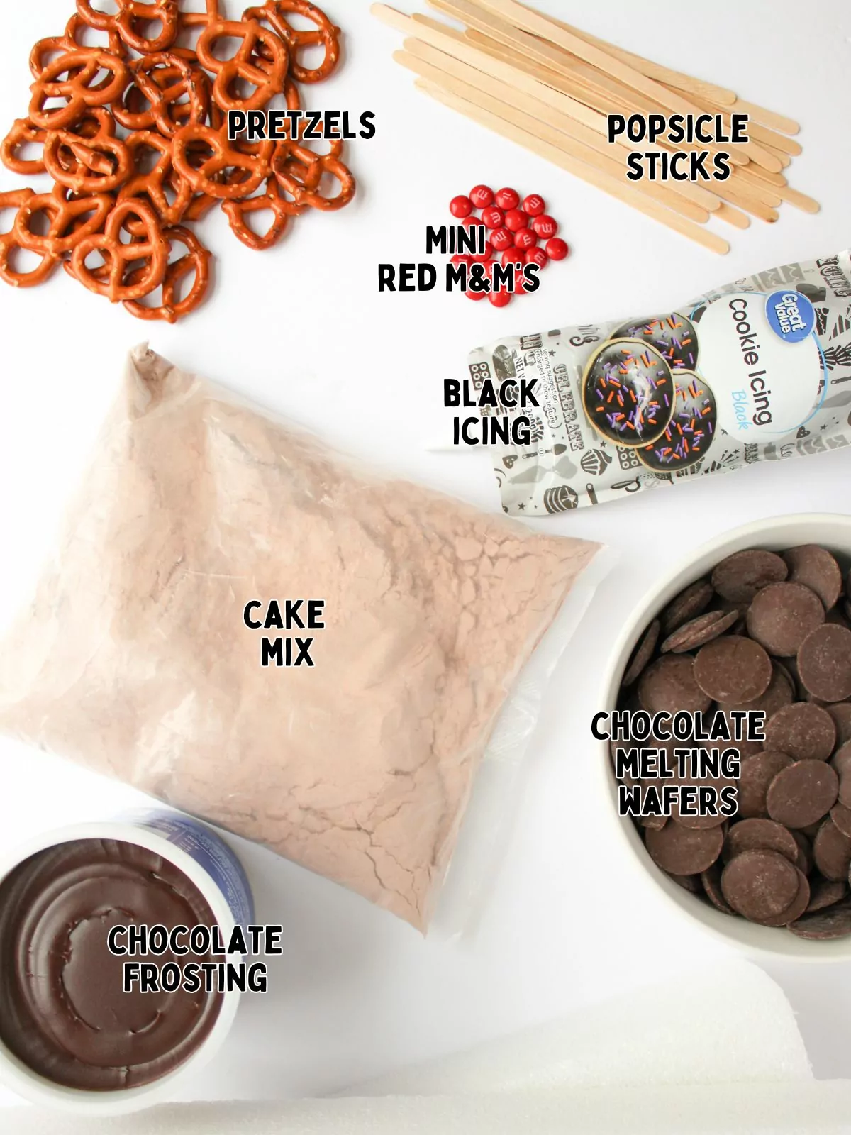 Ingredients to make Reindeer Cake Pops