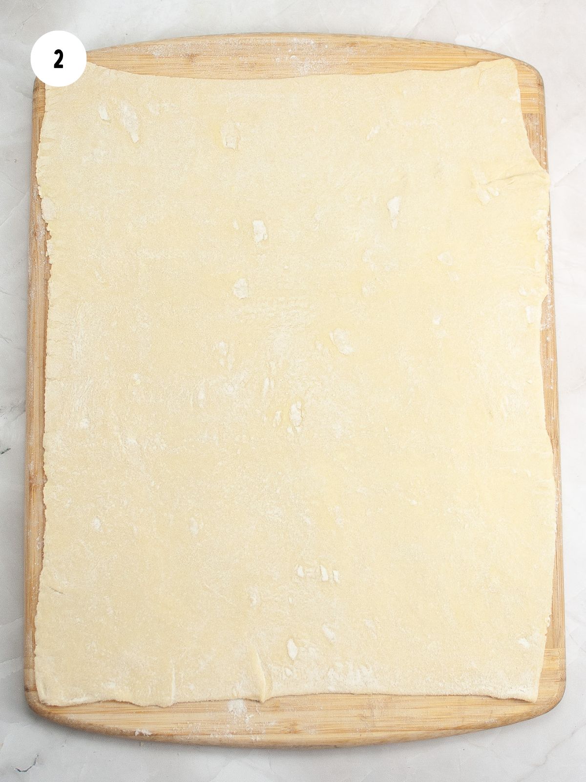 rolled out puff pastry