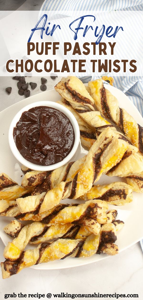 Air Fryer Puff Pastry Chocolate Twists Pin