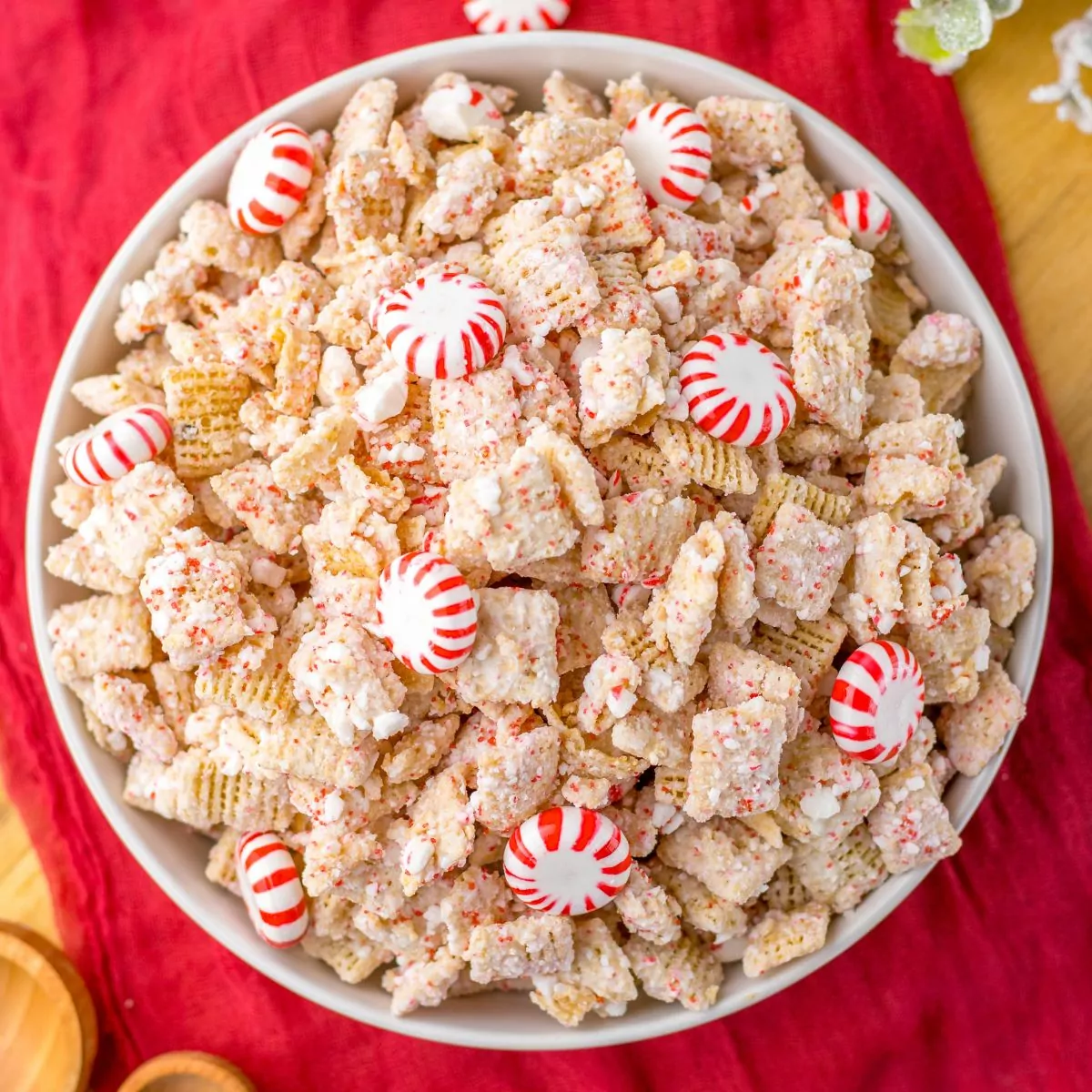 White Chocolate Peppermint Chex Mix