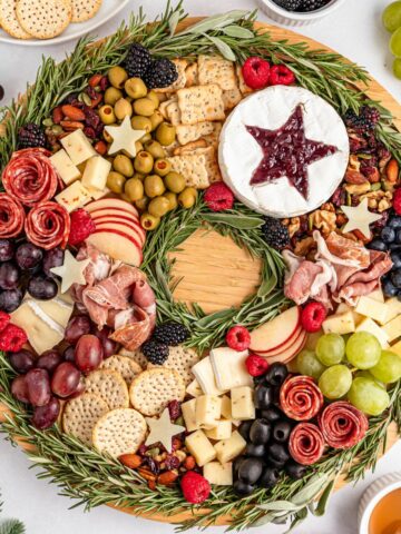 Christmas Wreath Charcuterie Board