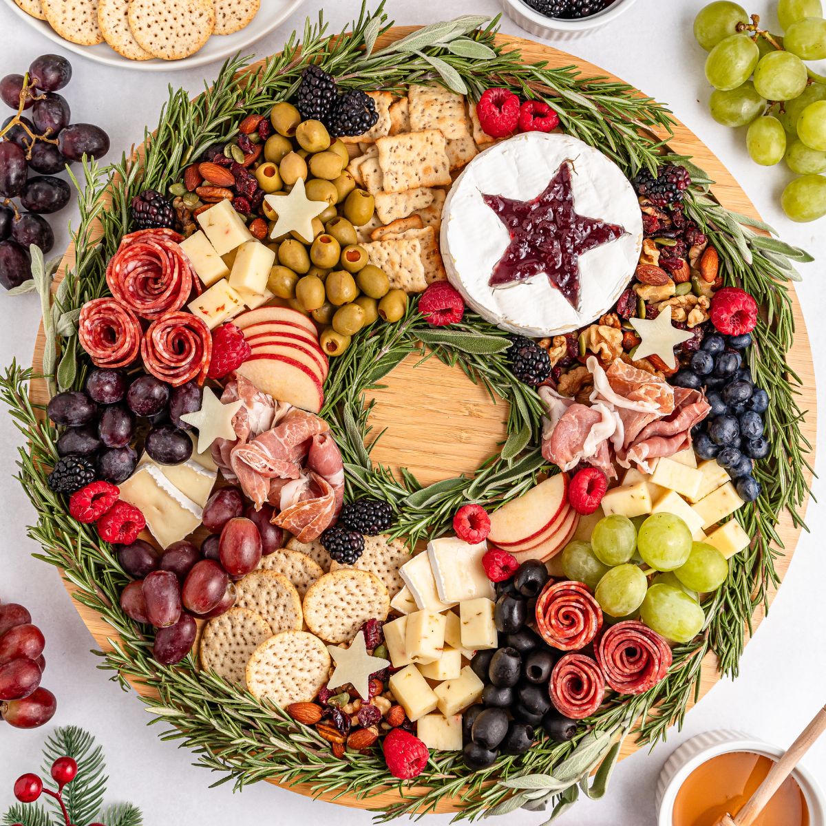 Christmas Wreath Charcuterie Board