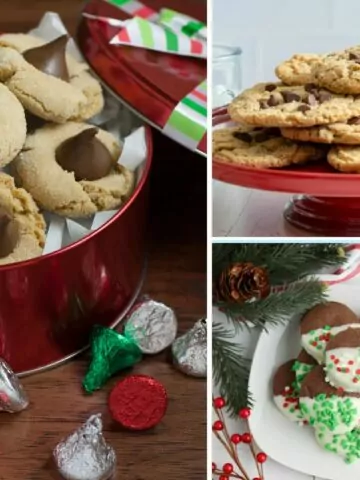 3 different Christmas cookie recipes.