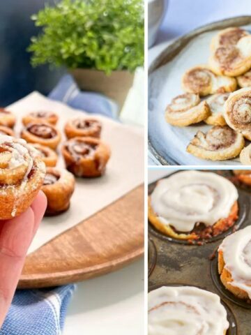 A collection of easy cinnamon roll recipes.