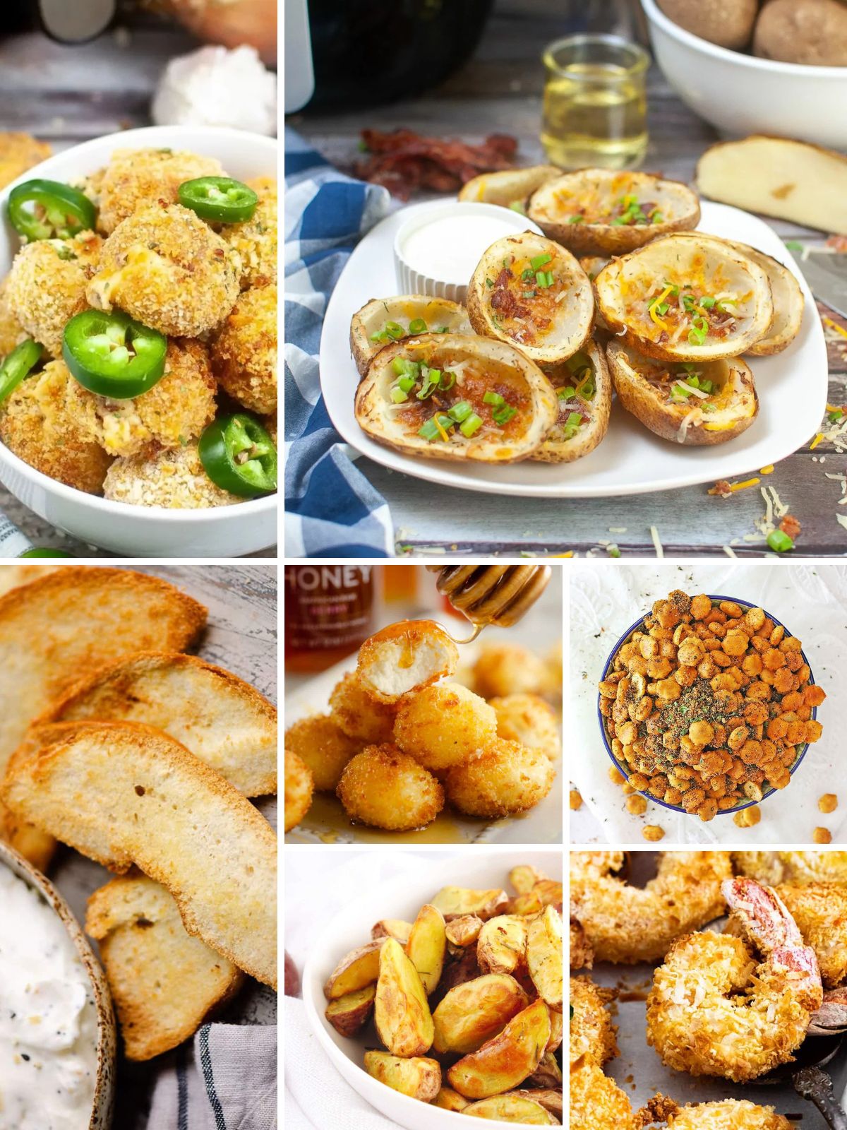 collage of Air Fryer Game Day Recipes