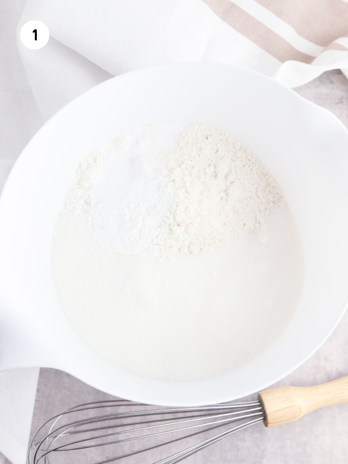 dry ingredients in bowl