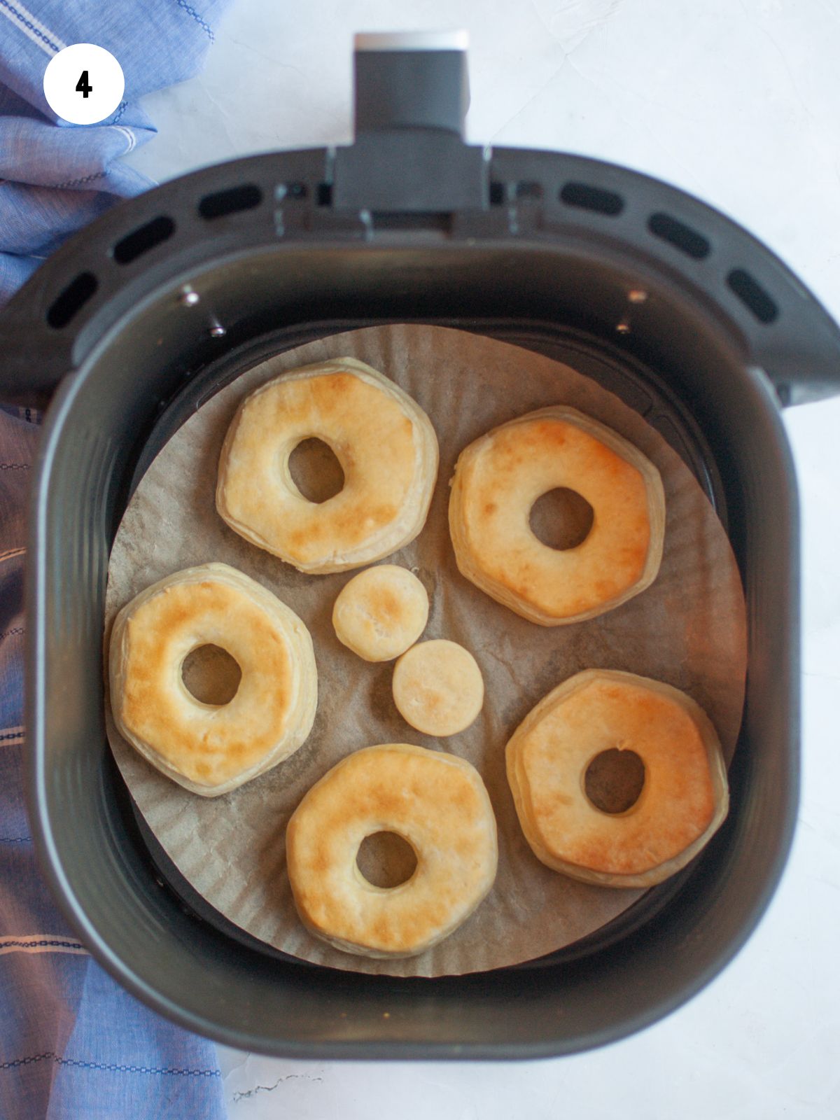 air fried biscuit donuts and donut holes