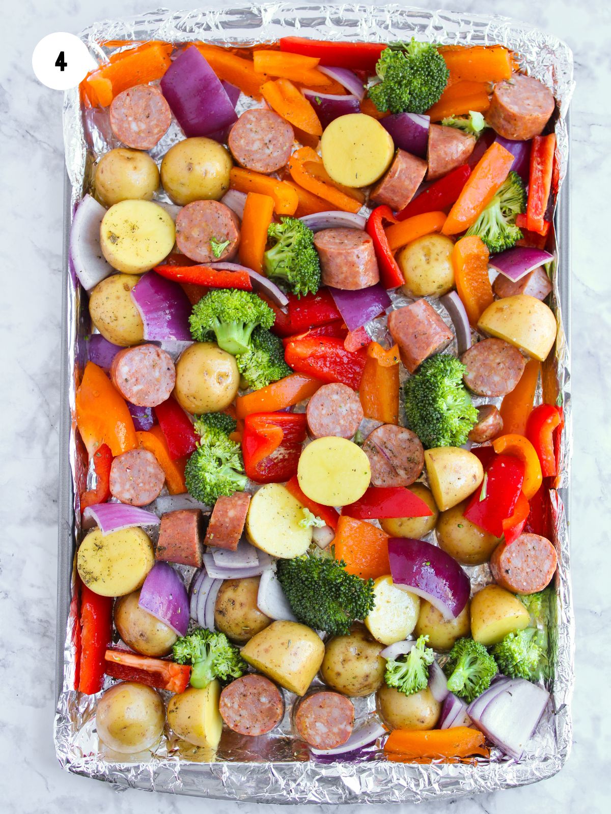 seasoned sausage and vegetables