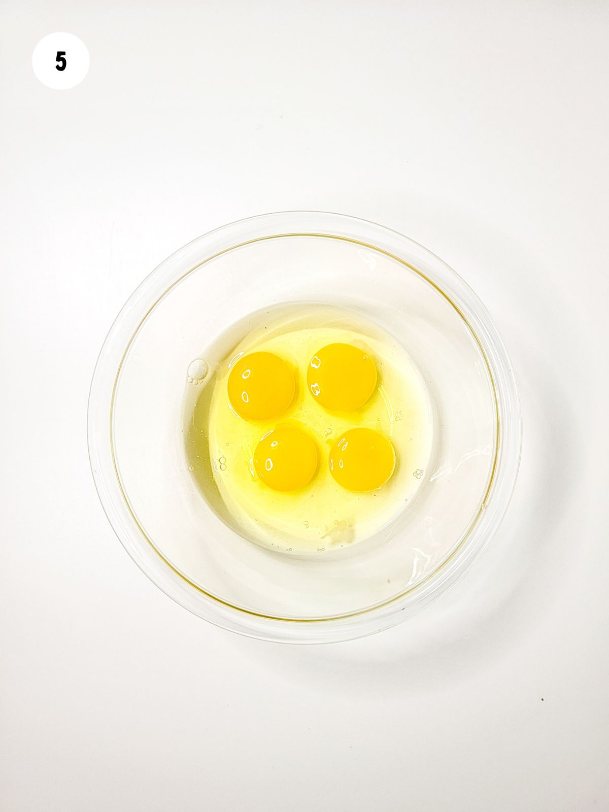 eggs in separate bowl