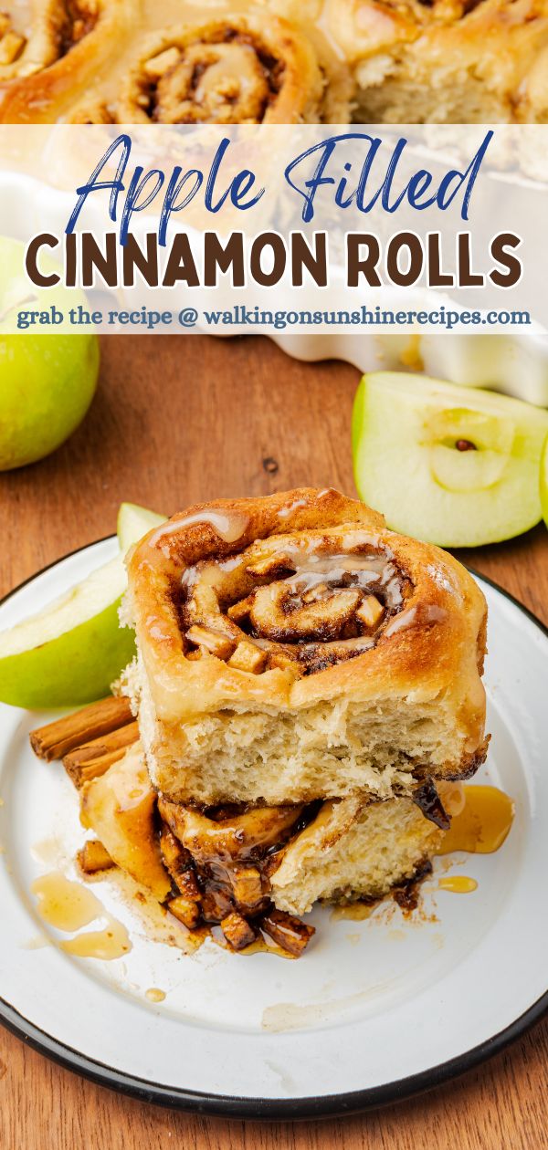 Apple Filled Cinnamon Rolls Pin