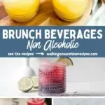 Brunch Beverages Non Alcoholic collage pin