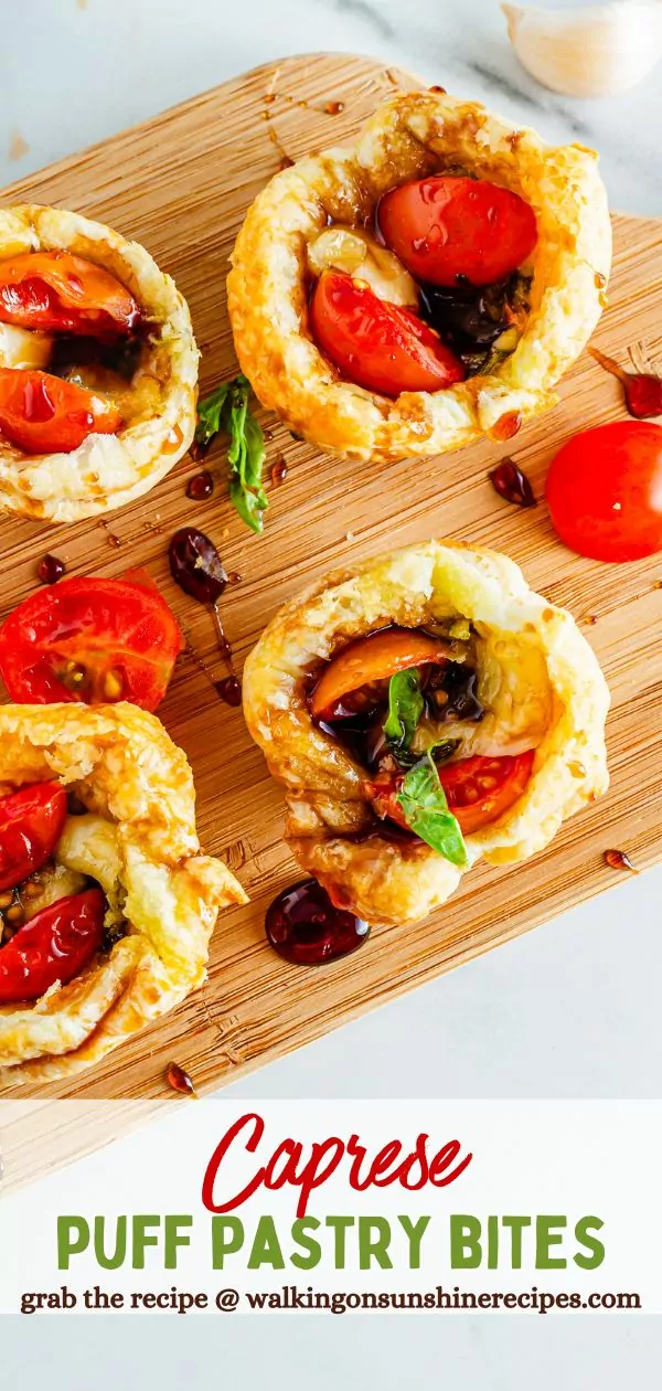 Caprese Puff Pastry Bites Pin