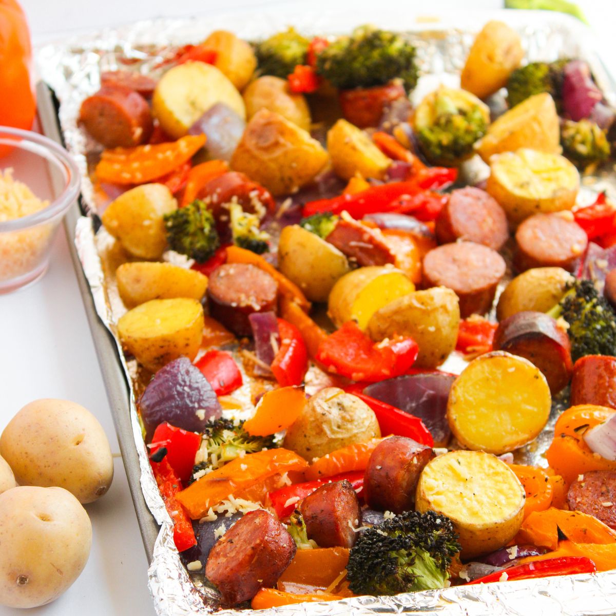 Sheet Pan Sausage and Vegetables