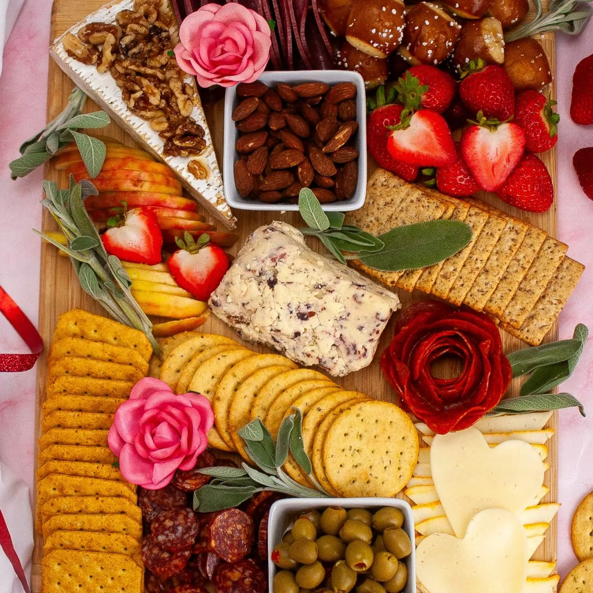 Valentine’s Day Charcuterie Board