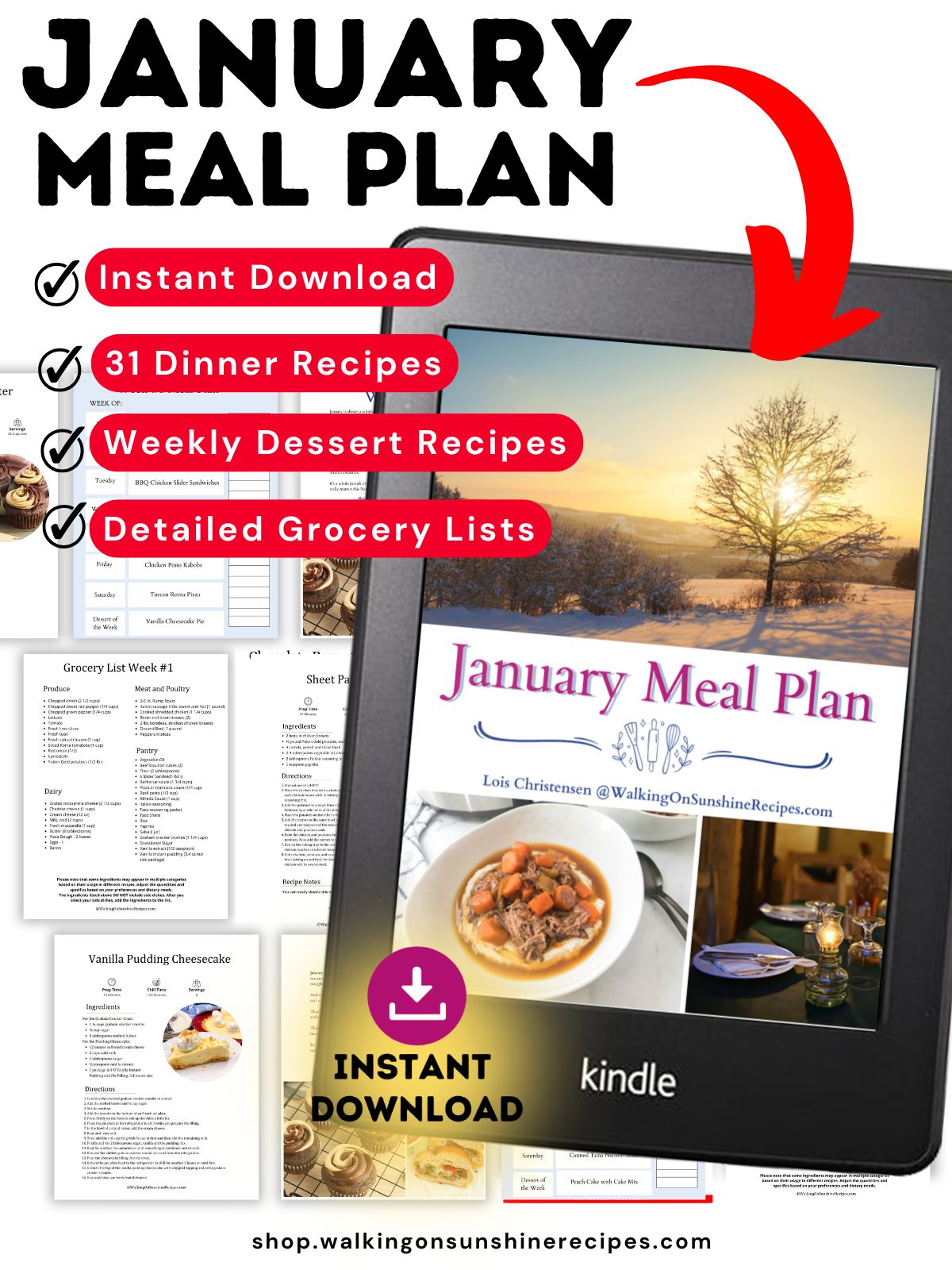 January Meal Plan Promo Photo.