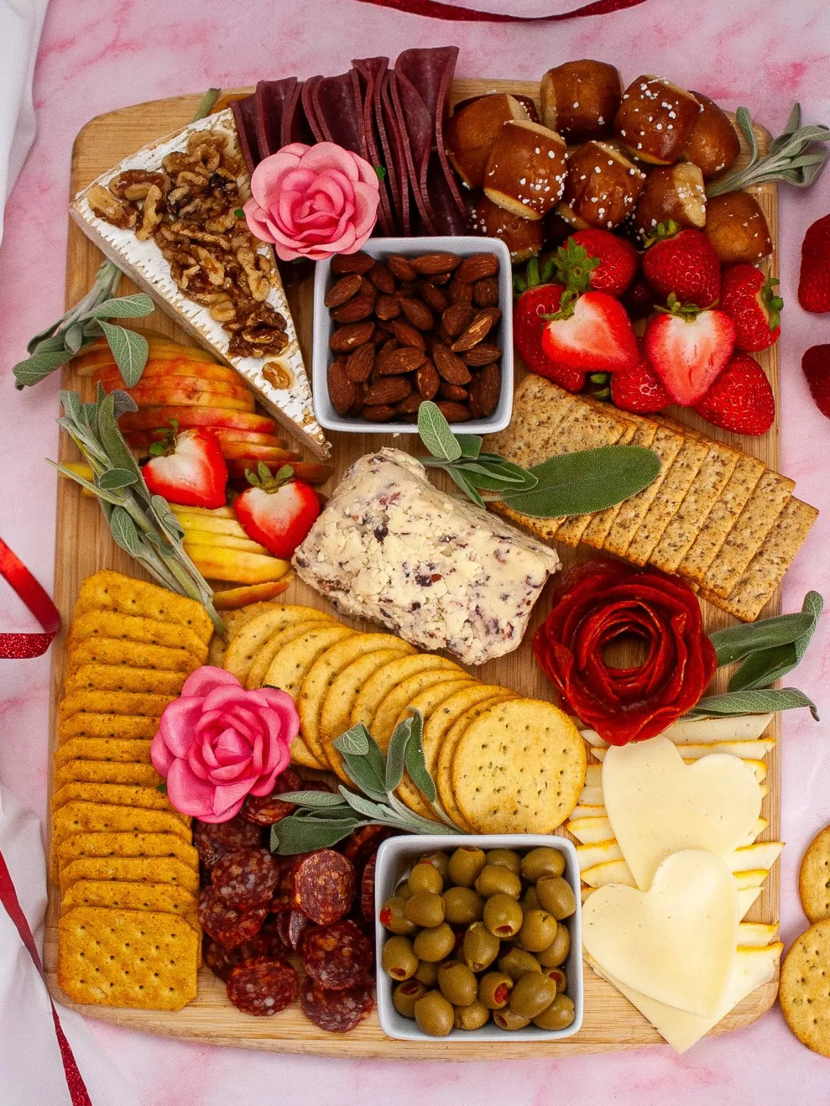 Valentine’s Day Charcuterie Board