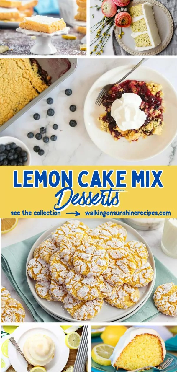 Lemon Cake Mix Desserts Pin