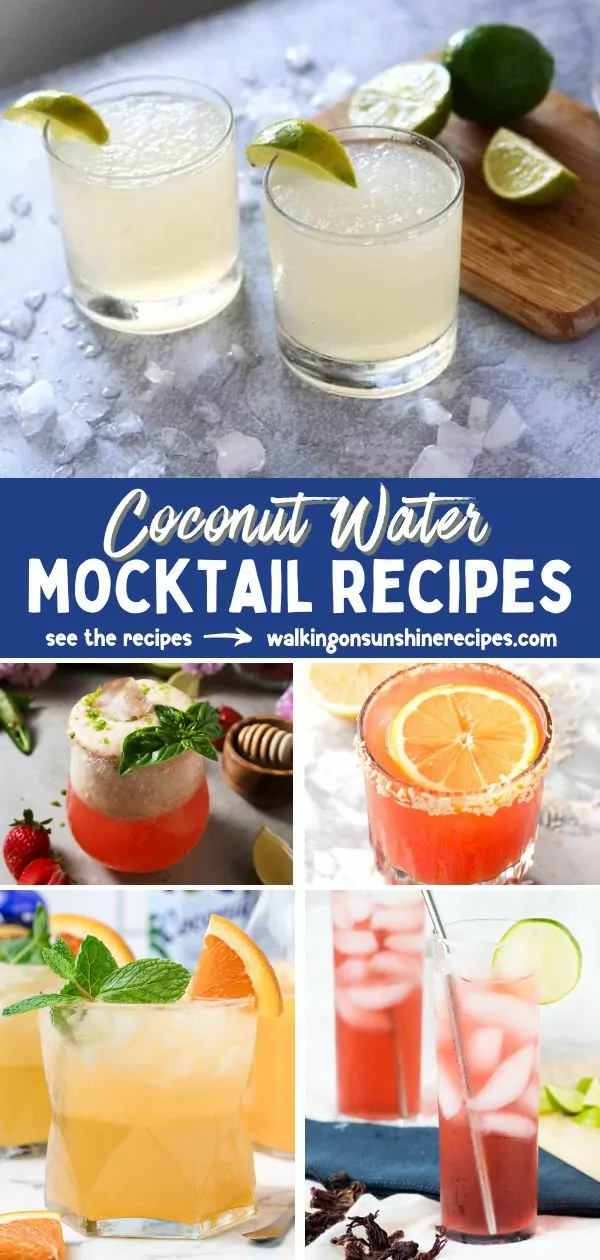 Coconut Water Mocktail Recipes Pin