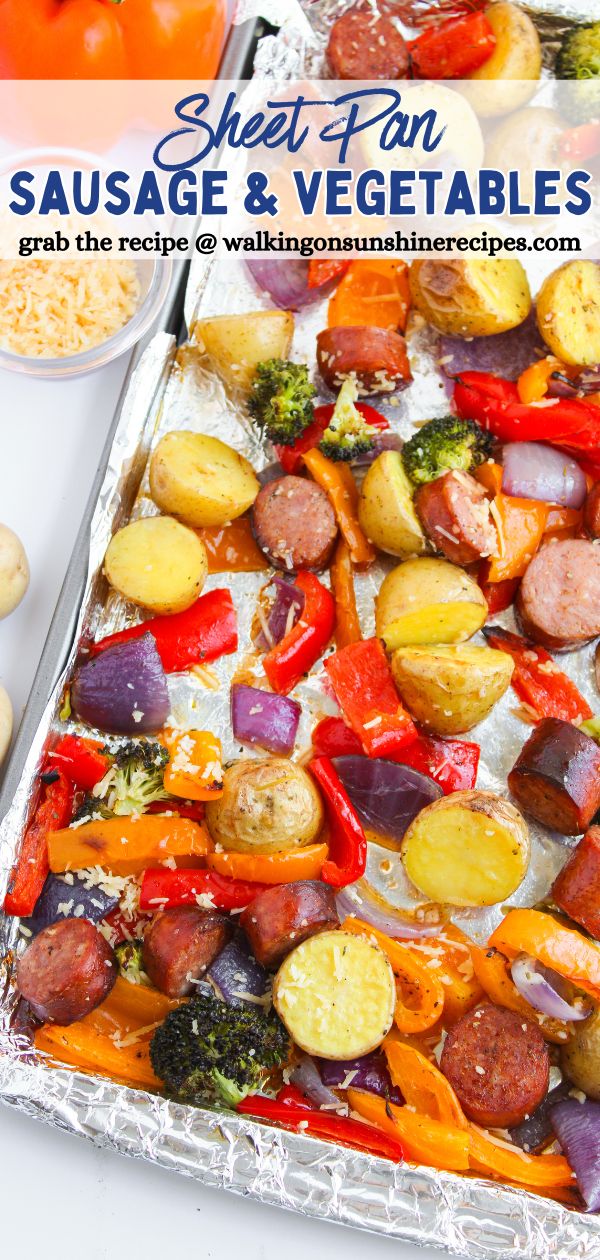 Sheet Pan Sausage and Vegetables Pin