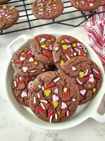 Valentine's Day Chocolate Cookies from a Cake Mix-Cover image.