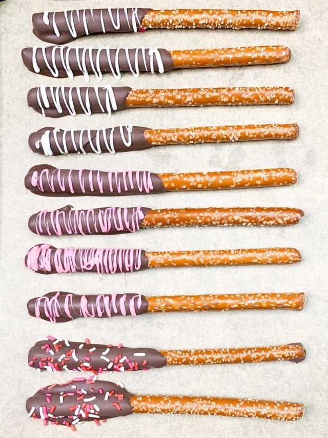 Valentine's Day Pretzel Rods Story