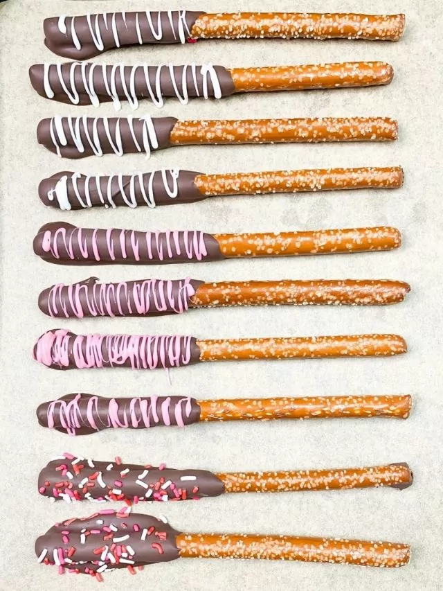 Valentine's Day Pretzel Rods Story