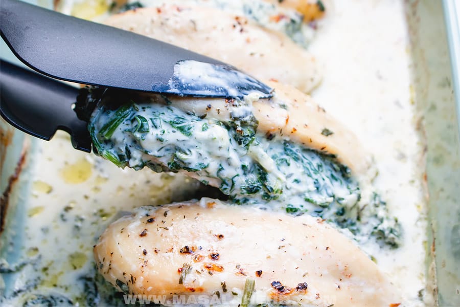 chicken breast stuffed with spinach