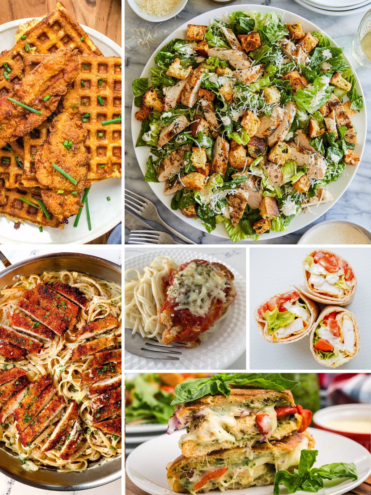 collage of Leftover Breaded Chicken Cutlets Recipes