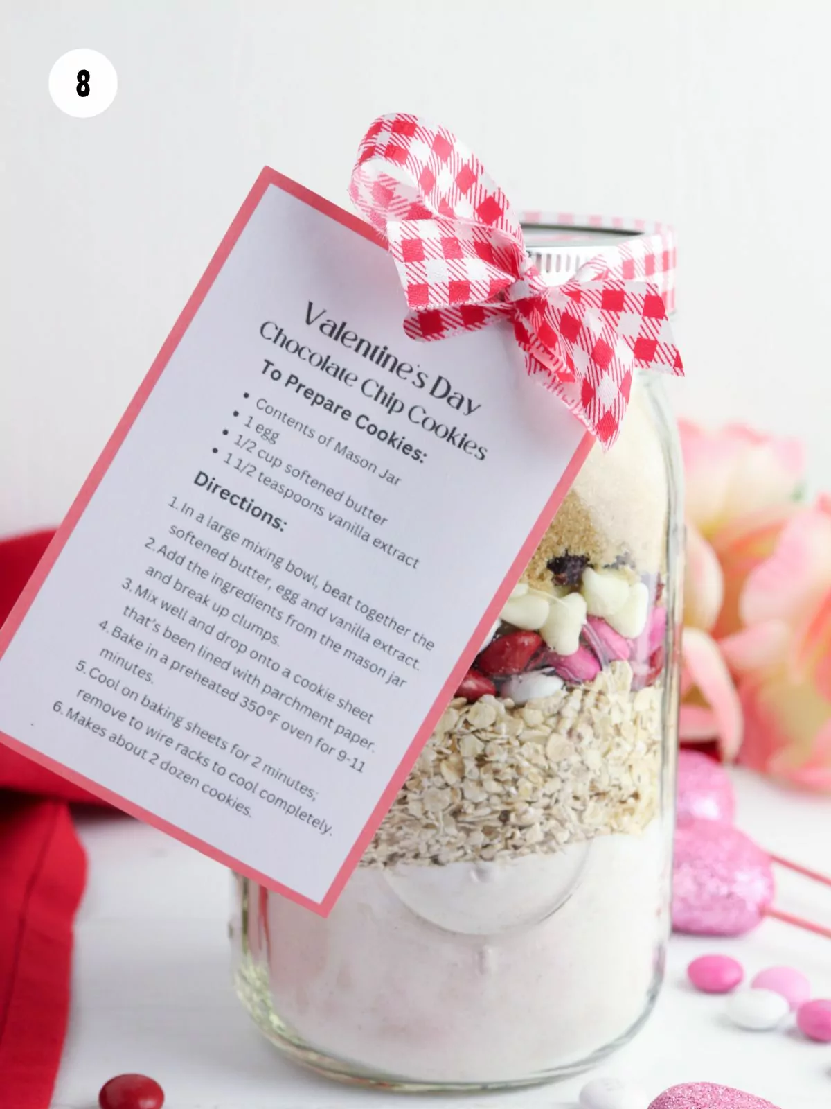 add ribbon and recipe tag