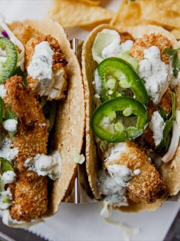 air fryer chicken tacos MSN.