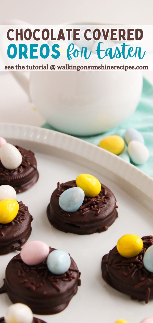 Chocolate Covered Oreos for Easter Pin