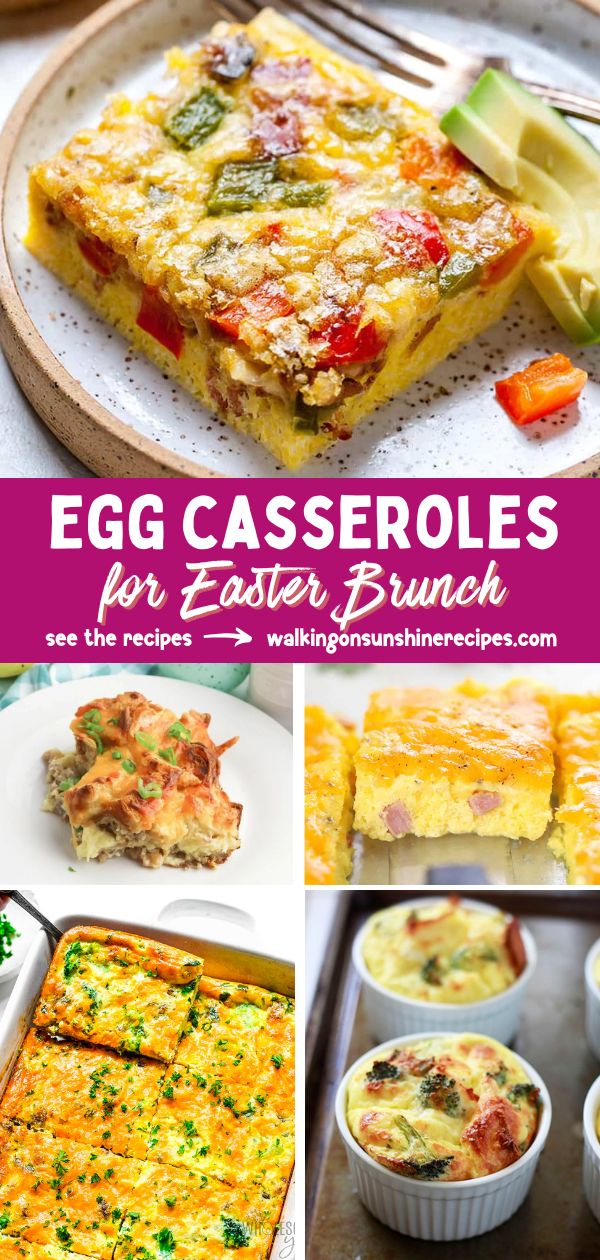 Egg Casseroles for Easter Brunch Pin