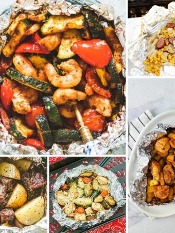 FEATURED Air Fryer Foil Packet Meals collage