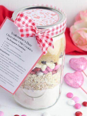 Valentine's Day Cookie Mix in a Jar