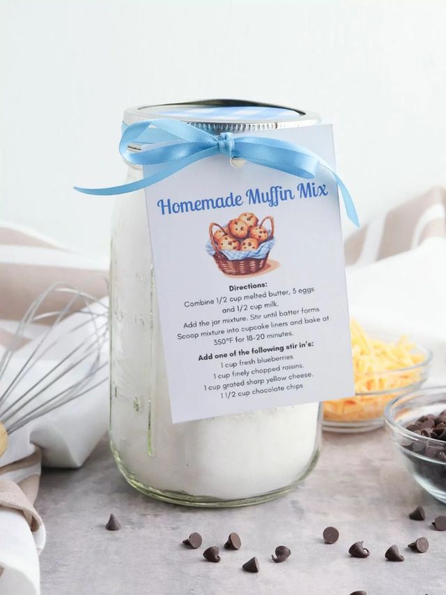 Homemade Muffin Mix in a Jar Story