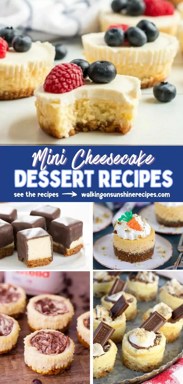 Mini Cheesecake Dessert Recipes Pin