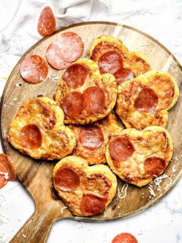 Mini Heart Shaped Pizzas-Cover image.