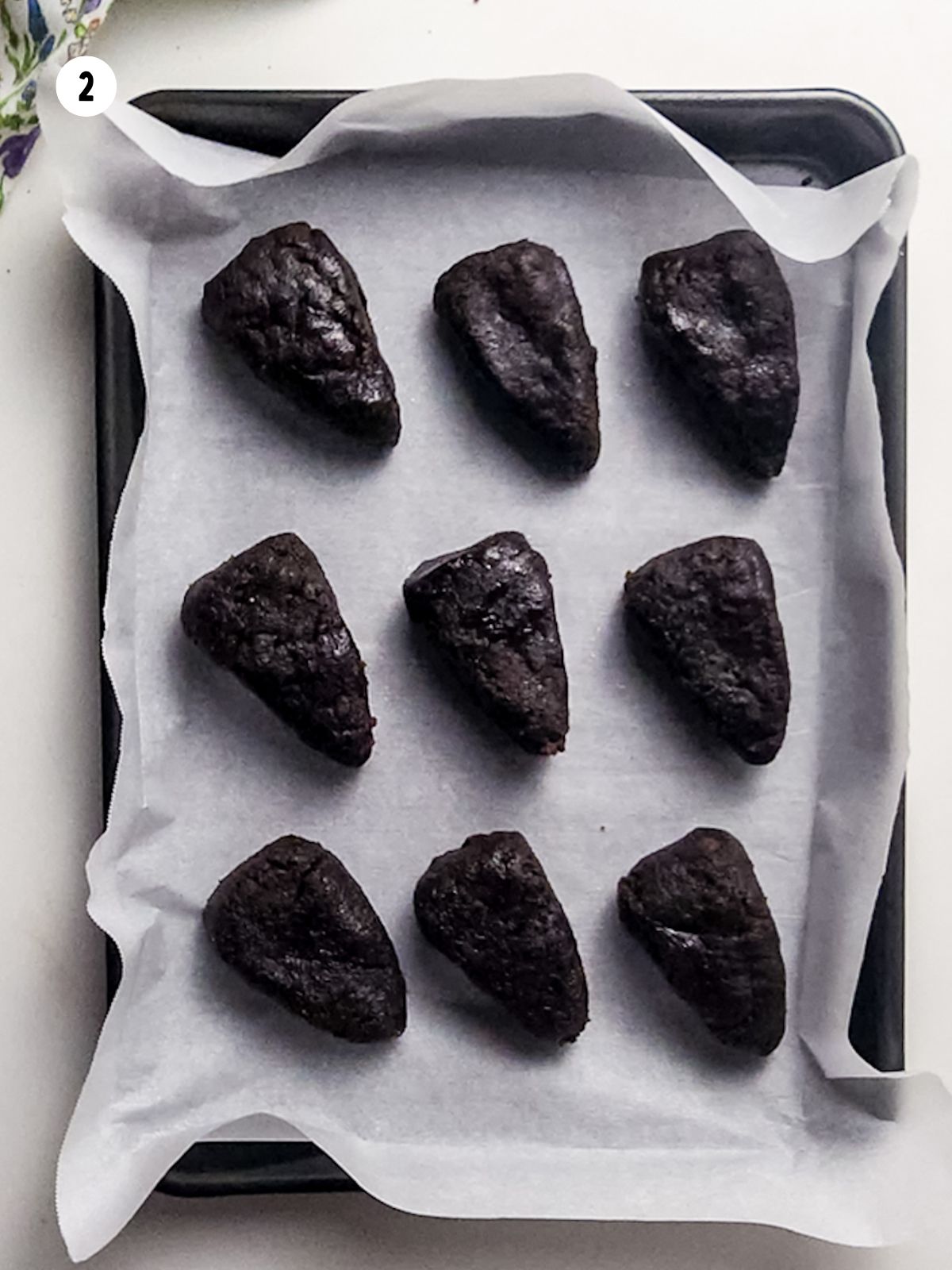 brownies formed into carrot shapes