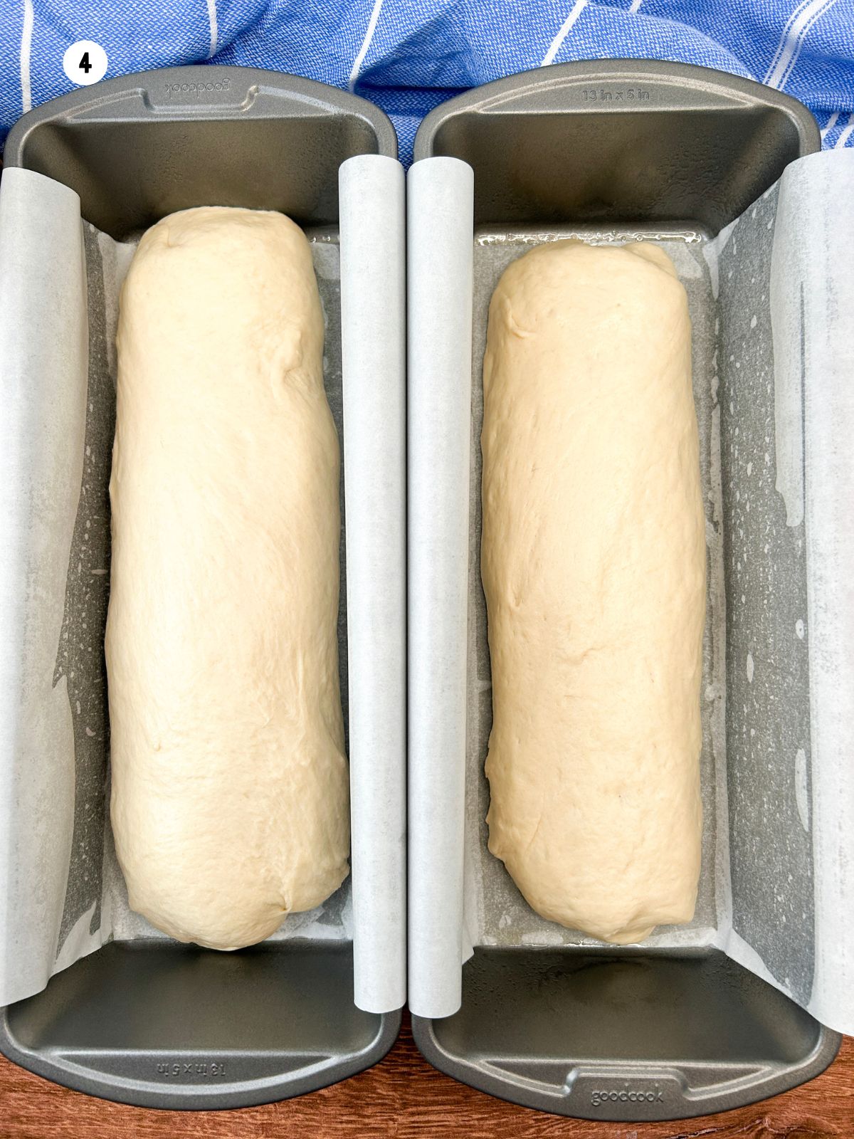 Divide dough into 2 and shape into loaves