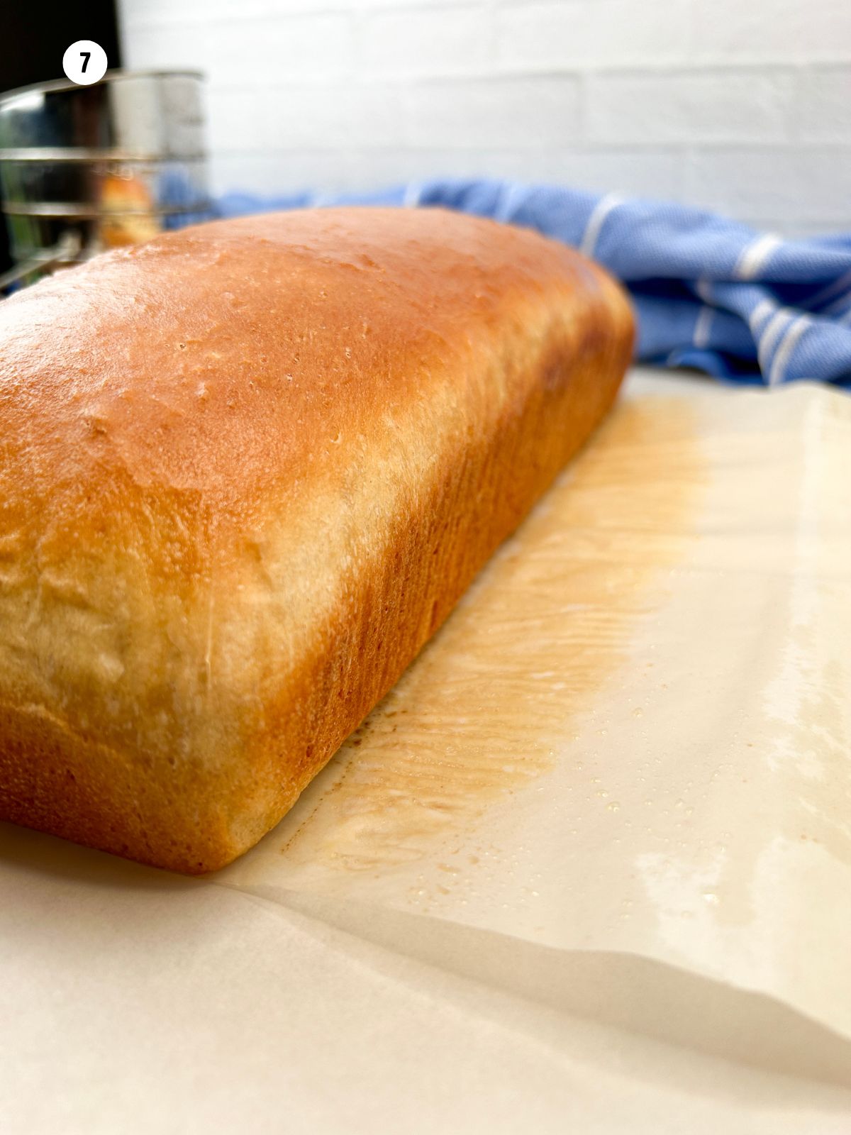 closeup of bread unsliced