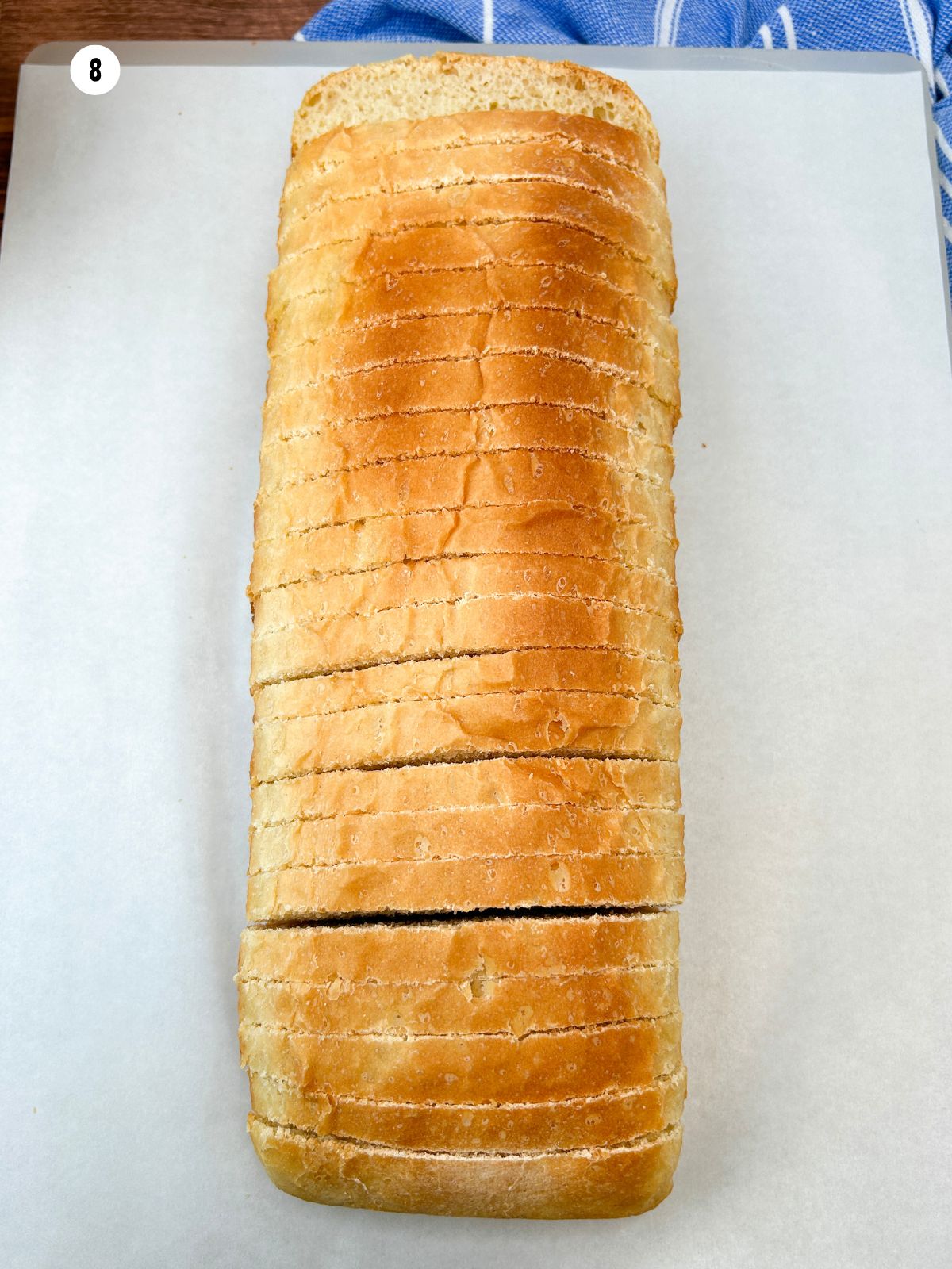 fully sliced sandwich bread