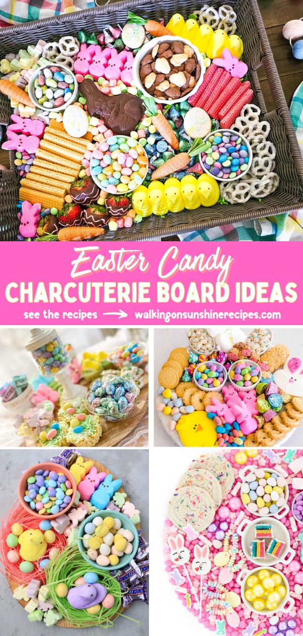Easter Candy Charcuterie Board Ideas Pin