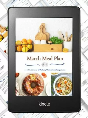 featured photo March meal plan in Kindle.