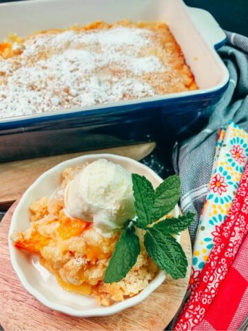 Peach Cobbler with White Cake Mix-Cover image.
