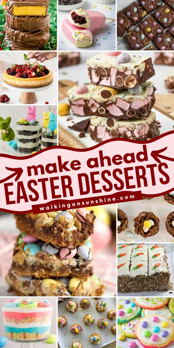 easter desserts to be made ahead.