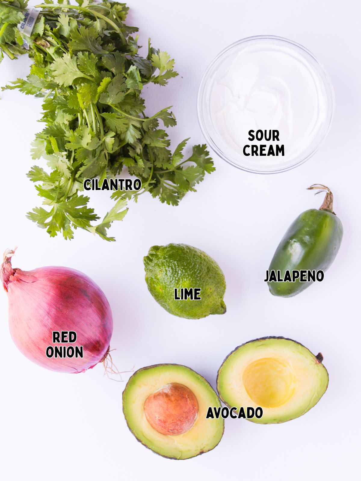 Ingredients for enchilada toppings