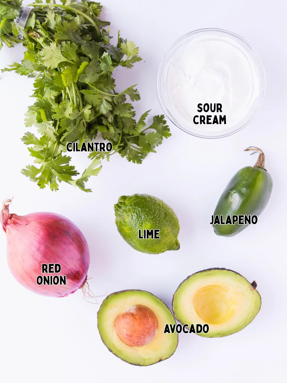 Ingredients for enchilada toppings